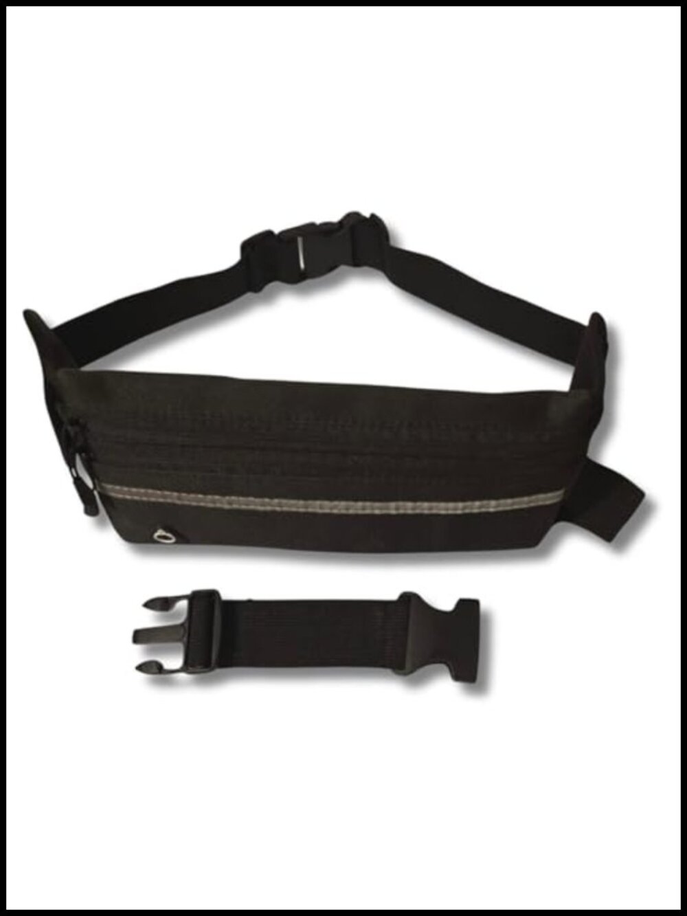 Running Fanny Pack Waist Pack Crossbody Bag Neoprene Two Zipped Pockets